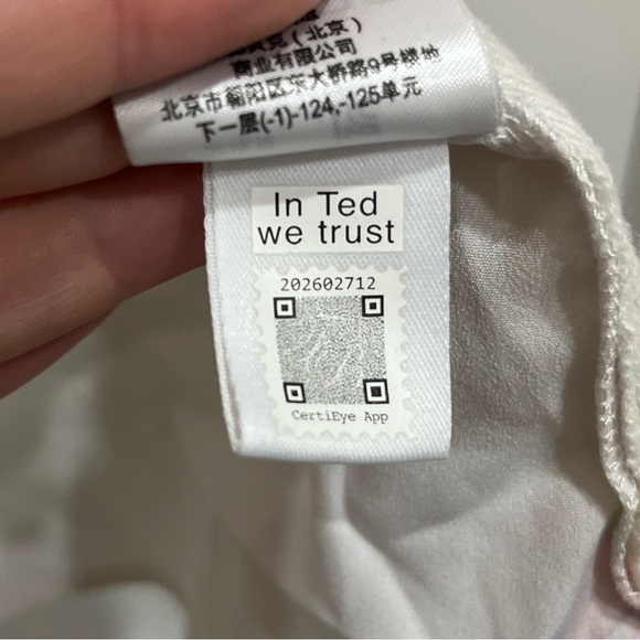 Ted Baker Women’s Miyyaa Decadence Woven Open Front Cardigan Cream Floral Size 1 - Picture 10 of 10